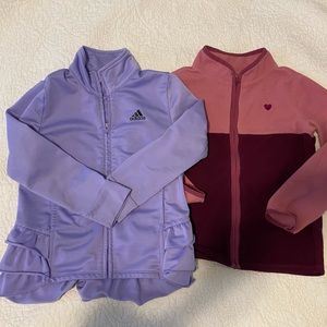 Adidas & Osh Kosh Girls Jackets (Size 6)